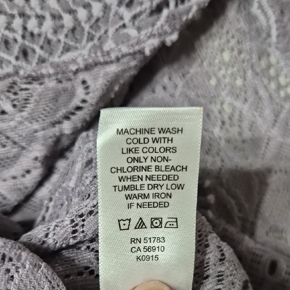Maurices Lavender Lace Blouse - Picture 8 of 9